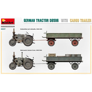 MiniArt German Tractor D8506 with Cargo Trailer - 1:35