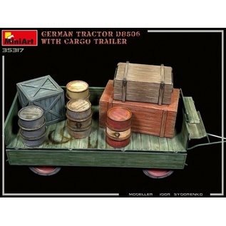 MiniArt German Tractor D8506 with Cargo Trailer - 1:35