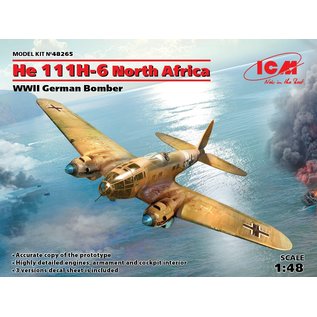 ICM ICM - Heinkel He 111H-6 North Africa  WWII German Bomber - 1:48