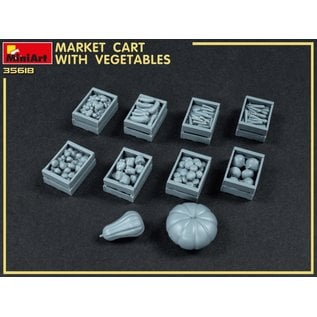 MiniArt Market Cart with Vegetables - 1:35