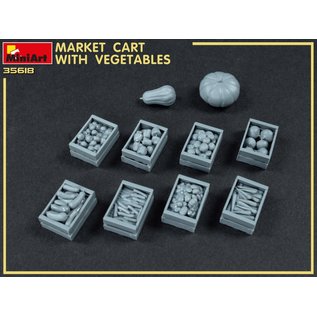 MiniArt Market Cart with Vegetables - 1:35