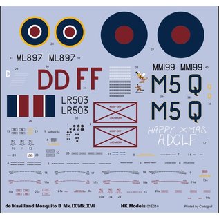 Hong Kong Models de Havilland Mosquito B Mk.IX / Mk.XVI - 1:32