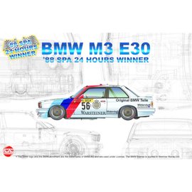 NuNu Model Kit NuNu - BMW M3 E30 '88 Spa 24 Hours Winner - 1:24