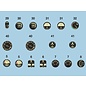 Airscale Early Allied Jets Instrument Dial Decals - 1:48