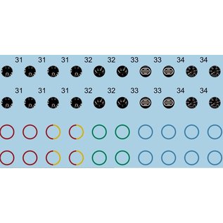 Airscale WWII Luftwaffe Instrument Dial Decals - 1:48