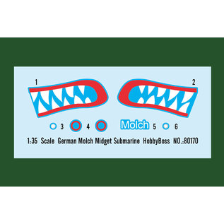 HobbyBoss dt. Kleinst-U-Boot "Molch" - 1:35