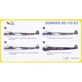 Mark I. Dornier Do 17Z-2/3 Western Front (4 x Camo) - 1:144