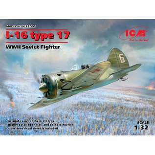 ICM Polikarpov  I-16 type 17 WWII Soviet Fighter - 1:32