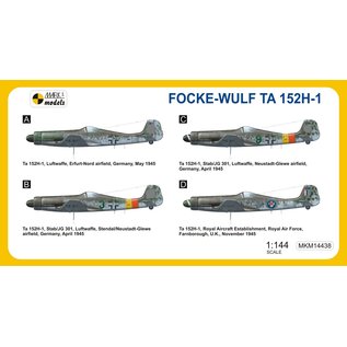 Mark I. Focke-Wulf Ta 152H-1 "High-altitude Fighter" - 1:144