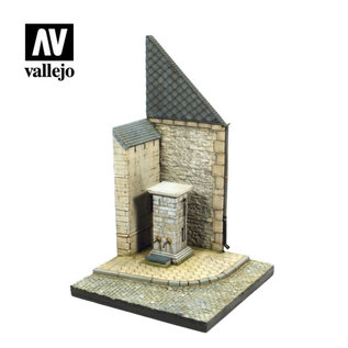 Vallejo Straßenecke mit Brunnen - Normandie / Street Corner with Waterpump – Normandy - 1:35