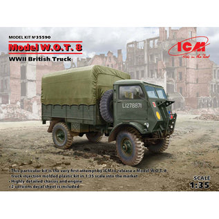 ICM 3 x WWII British Trucks Model W.O.T. 6, Model W.O.T. 8, Leyland Retriever General Service - 1:35