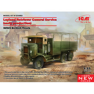 ICM 3 x WWII British Trucks Model W.O.T. 6, Model W.O.T. 8, Leyland Retriever General Service - 1:35