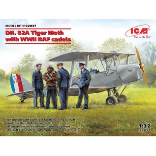 ICM DH. 82A Tiger Moth with WWII RAF cadets - 1:32