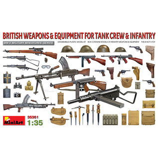 MiniArt British Weapons & Equipment for Tank Crew & Infantry - 1:35