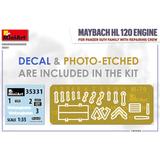 MiniArt Maybach HL120 Engine for Panzer III/IV Family with Repair Crew - 1:35