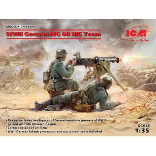 ICM WWII German MG08 MG Team - 1:35