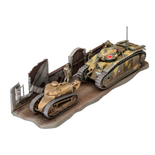 Revell Char. B.1 bis & Renault FT.17 - 1:76