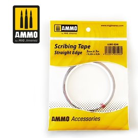 AMMO by MIG AMMO - Scribing Tape - selbstklebendes Kunststoffband zum Anschlagen von Gravurwerkzeugen