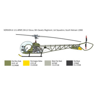 Italeri OH-13 Scout Helikopter Korea Krieg - 1:48