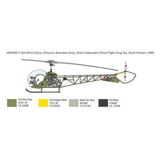 Italeri OH-13 Scout Helikopter Korea Krieg - 1:48