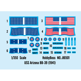 HobbyBoss amerik. Schlachtschiff BB-39 USS Arizona (1941) - 1:350