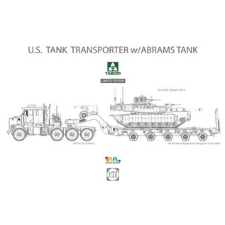 TAKOM M1070 & M1000 w/ M1A2 SEP Abrams Tusk II Limited Edition - 1:72