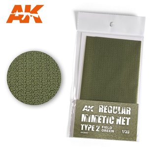 AK Interactive Tarnnetz, modern Typ 2  field green - 1:35
