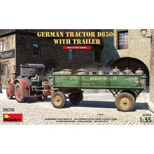 MiniArt German Tractor D8506 with Trailer - 1:35