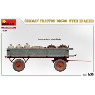 MiniArt German Tractor D8506 with Trailer - 1:35