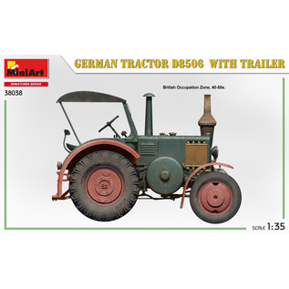 MiniArt German Tractor D8506 with Trailer - 1:35