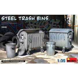 MiniArt MiniArt - Steel Trash Bins - 1:35