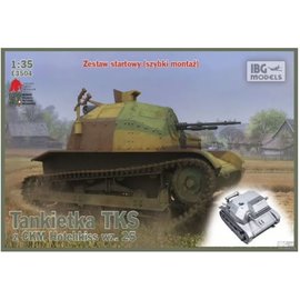 IBG Models IBG - TKS tankette, Hotchkiss wz.25 HMG. Polish Light Reconnaissance Tank - 1:35