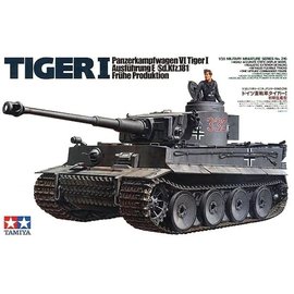 TAMIYA Tamiya - PzKpfw.VI Tiger I Ausführung E (Sd.Kfz.181) Frühe Produktion - 1:35