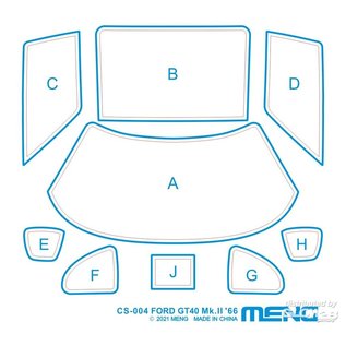 MENG Ford GT40 Mk. II 1966 - 1:24