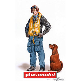 Plusmodel Plusmodel - Fw 190 Pilot w/dog - 1:48