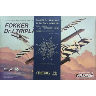 MENG Fokker Dr. I Triplane & Blue Max Medal - Limited Edition - 1:24