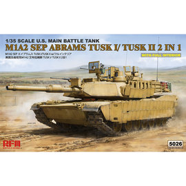 Ryefield Model RFM - M1A2 SEP Abrams TUSK I/TUSK II 2 in 1 w/full interior - 1:35