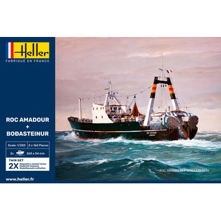 Heller Trawler ROC AMADOUR & BODASTEINUR - Twinset - 1:200