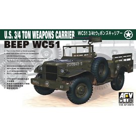 AFV-Club AFV-Club - BEEP WC51 3/4ton Weapons Carrier - 1:35