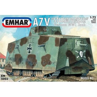 Emhar dt. A7V "Sturmpanzer" WWI Tank - 1:72