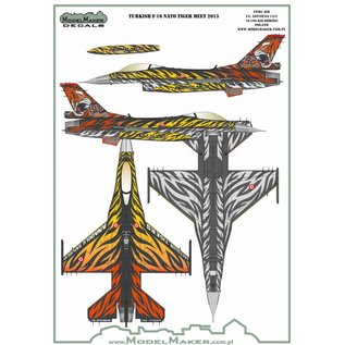 Modelmaker Decals Turkish F-16 Nato Tiger Meet 2015 - 1:48