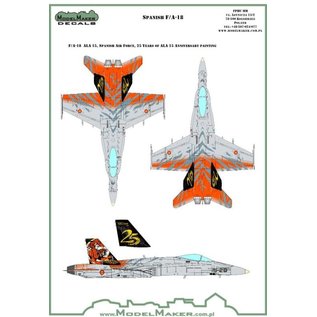 Modelmaker Decals Spanish F/A-18A - 25 years of ALA 15 - 1:48