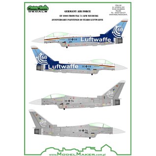 Modelmaker Decals Eurofighter Typhoon 60 Years Luftwaffe TLG 74 - 1:48