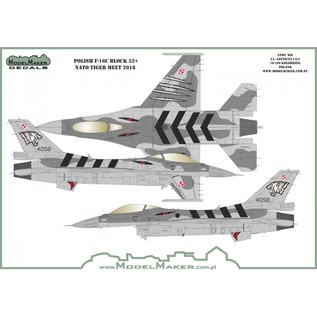 Modelmaker Decals Polish F-16 NATO Tiger Meet 2018 - 1:48