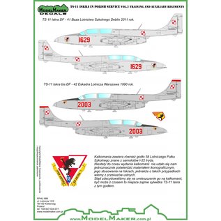 Modelmaker Decals TS-11 Iskra in Polish service Vol.2 Training and auxiliary regiments - 1:72