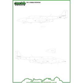 Modelmaker Decals ModelMaker - TS-11 Iskra - stencils - 1:72