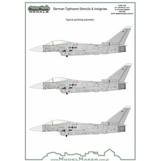 Modelmaker Decals German Typhoons Stencils & insignias - 1:72