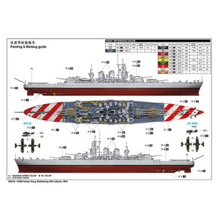 Trumpeter ital. Schlachtschiff RN Littorio (1941) - 1:350