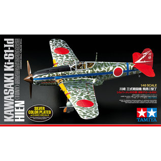 TAMIYA Kawasaki Ki-61-Id Hien (Tony) Silver Color Plated w/Camo Decals - 1:48