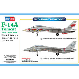 HobbyBoss HobbyBoss - Grumman F-14A Tomcat - VF-1 Wolfpack - 1:72